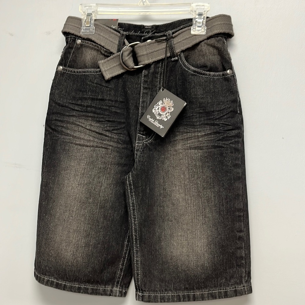 English black denim shorts! NWT!